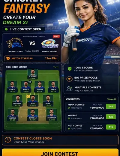 24betting (24betting login) fantasy cricket & matchday visual 3