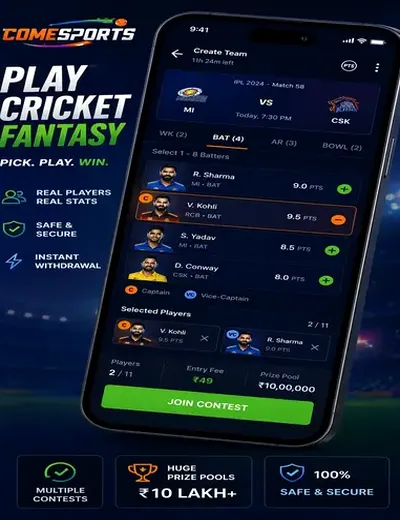 24betting (24betting login) fantasy cricket & matchday visual 2